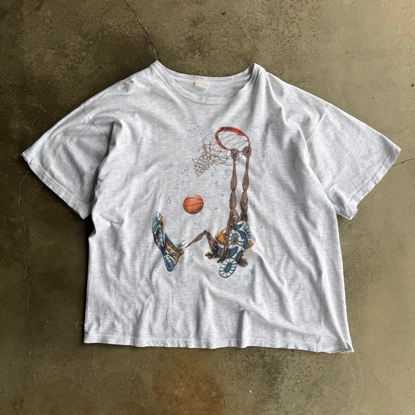 Vintage basketball Boxy Tshirt - XL