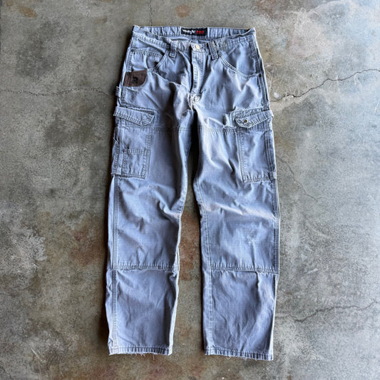 Vintage Faded Grey Wrangler Cargo Pants - 32