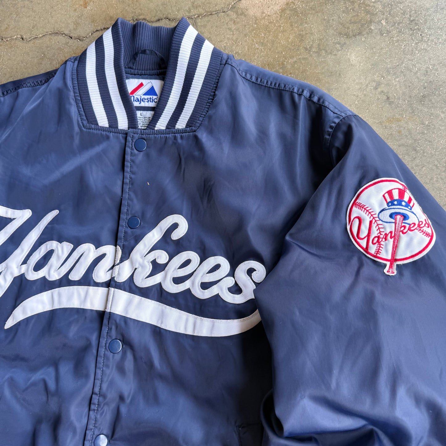 Vintage New York Yankees Satin Jacket - L