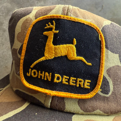 Vintage 90s John Deer Duck Camo SnapBack Hat