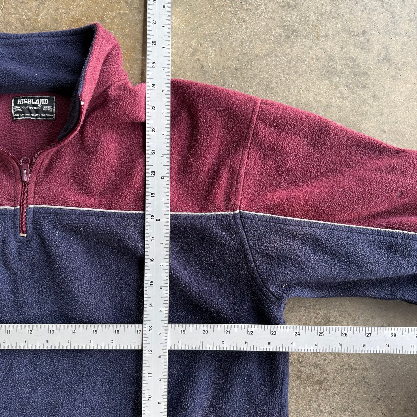 Vintage Fleece Quarter Zip - L