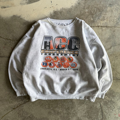 Vintae 90s ACC College Basketball Tournament Crewneck - XXL