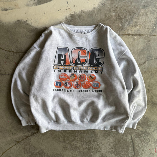 Vintae 90s ACC College Basketball Tournament Crewneck - XXL