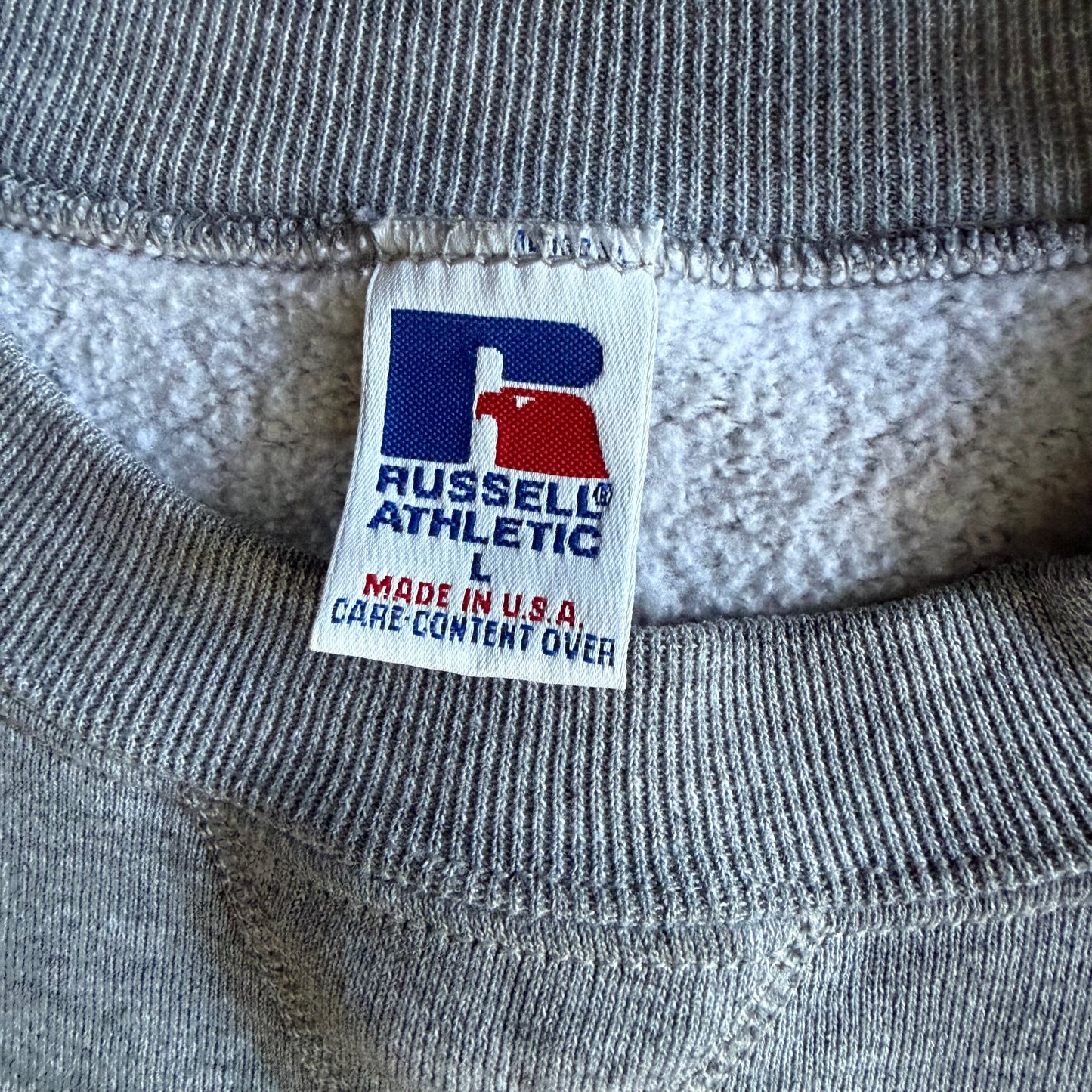 Vintage 90s Russell Athletic Track Crewneck - L