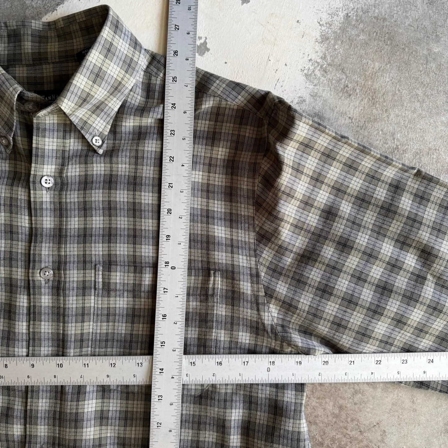 Vintage 00s Cropped Flannel - L
