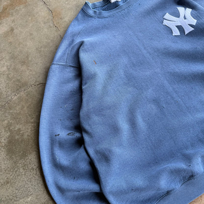 Vintage New York Yankees Distressed Crewneck - XL