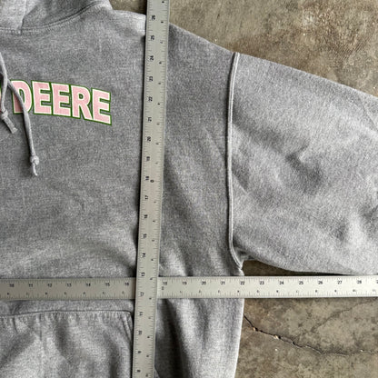 Vintage Pink John Deer Hoodie - L