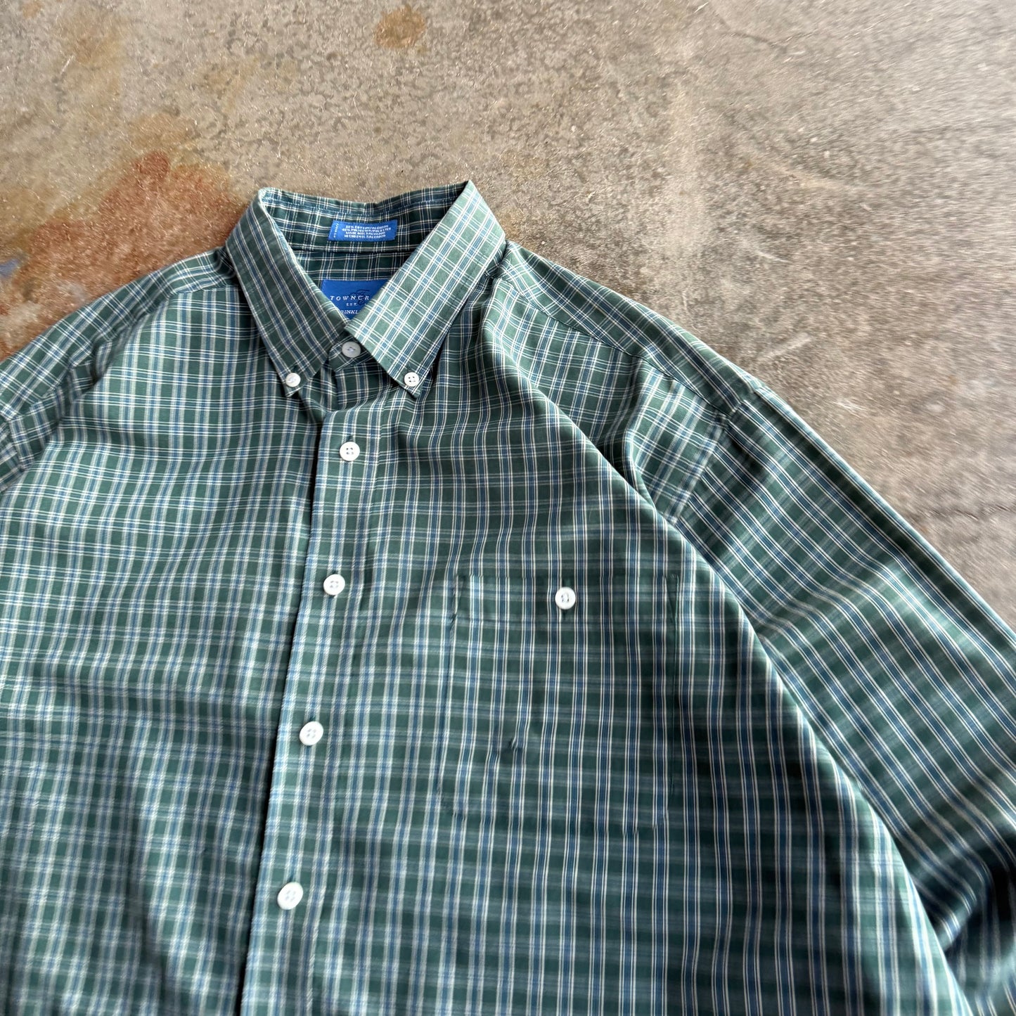 Vintage Boxy Cropped Button Up - XL
