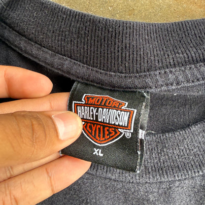 Vintage Flame Sleeve Harley Davidson - XL