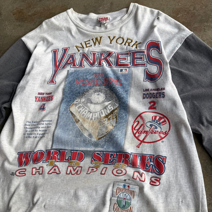 Vintage New York Yankees Quarter Sleeve Shirt - L
