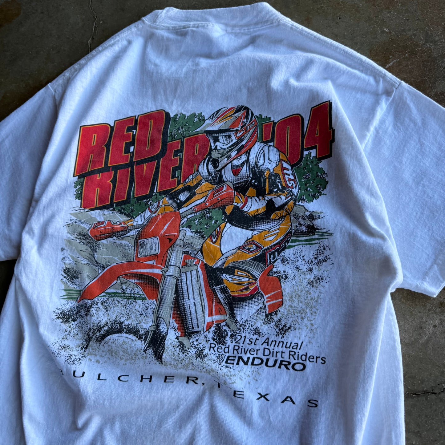 Vintage 00s Dirt Bike Motorcross Tee - M