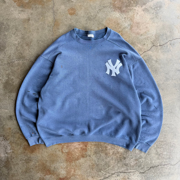 Vintage New York Yankees Distressed Crewneck - XL