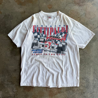 Vintage Indie Car Fittipaldi Tshirt - XL