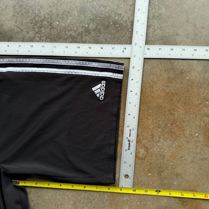 Vintage Black Adidas Track Shorts - L