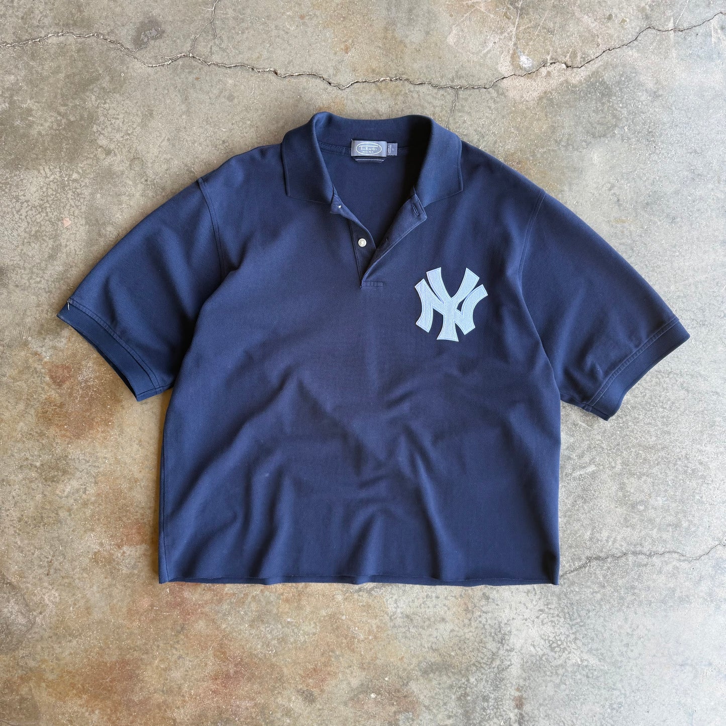 Vintage New York Yankees Cropped Polo - L