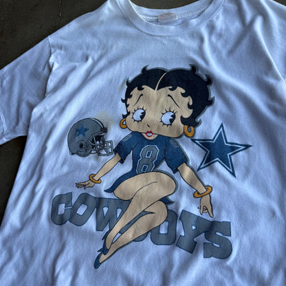 Vintage Betty Boop Dallas Cowboys Tshirt - XL