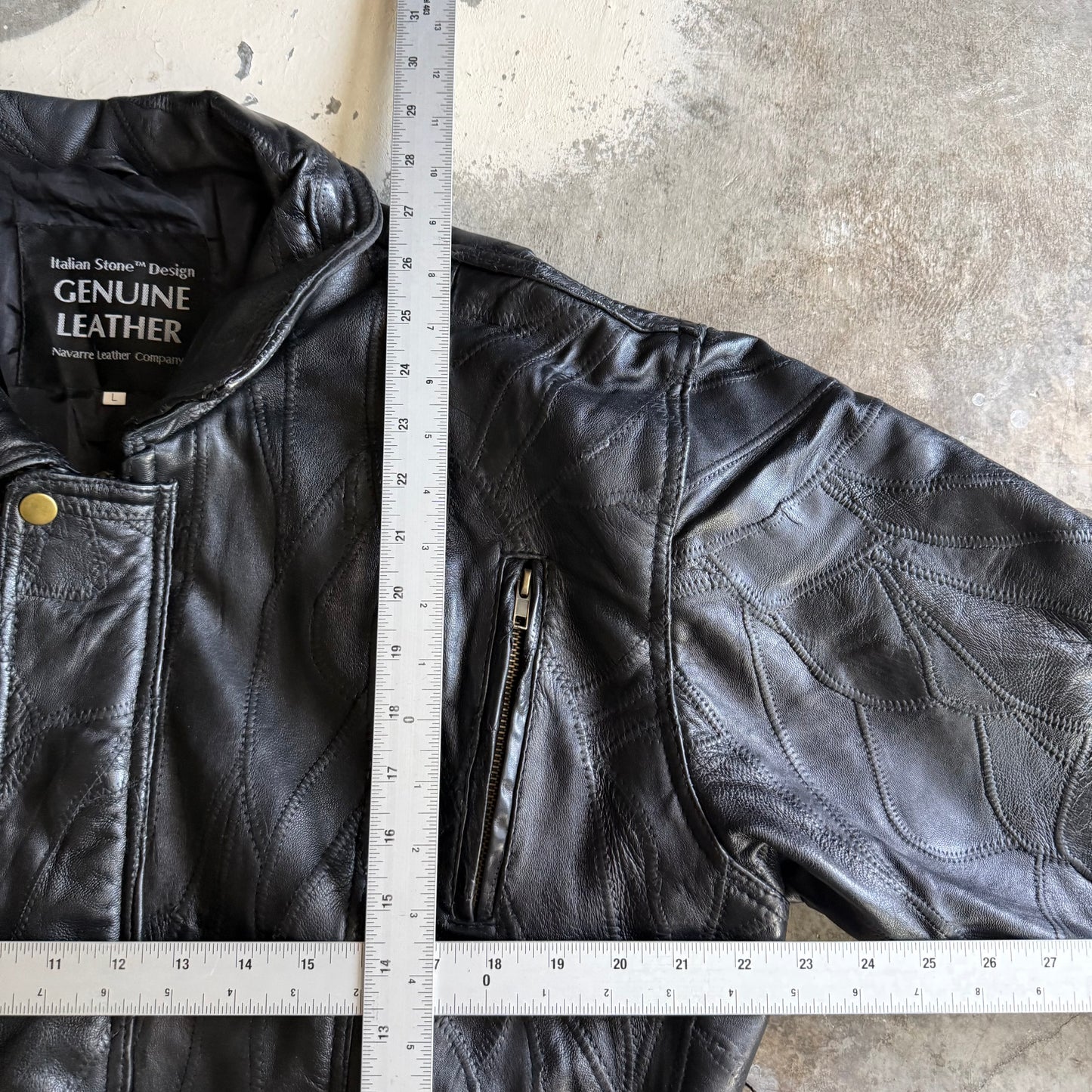 Vintage 00s Genuine Leather Jacket - L