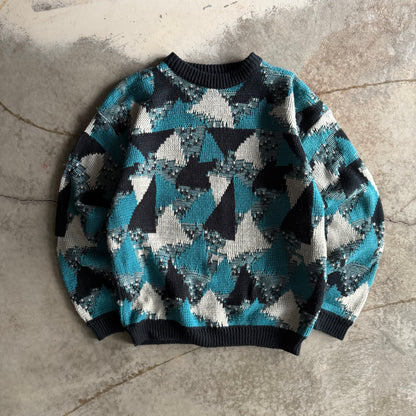 Vintage 90s Fall Grandma Sweater - XL