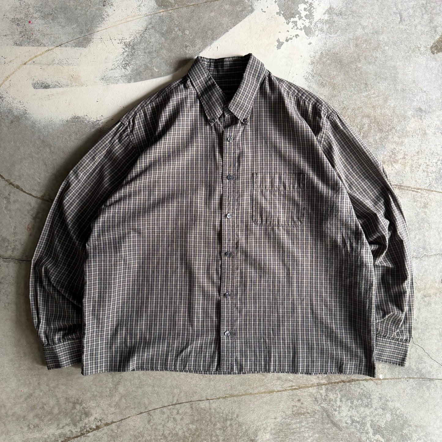 Vintage 00s Fall Cropped Button Up - XL