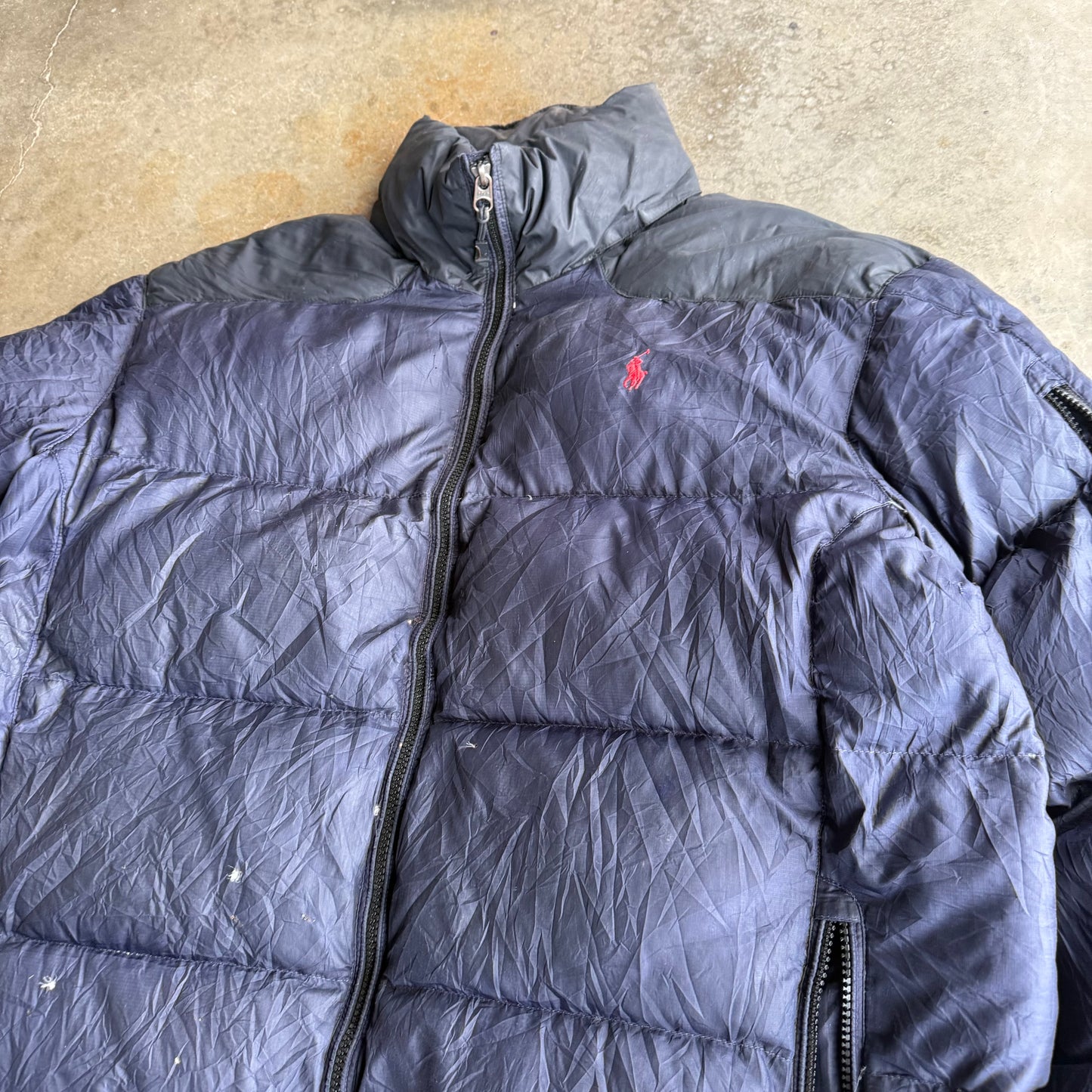 Vintage 90s Polo Puffer Jacket - L