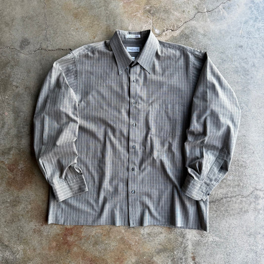 Vintage Cropped Button Up - L