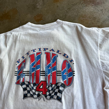 Vintage Indie Car Fittipaldi Tshirt - XL
