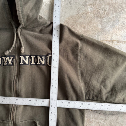Vintage Browning Zip Up Hoodie - L