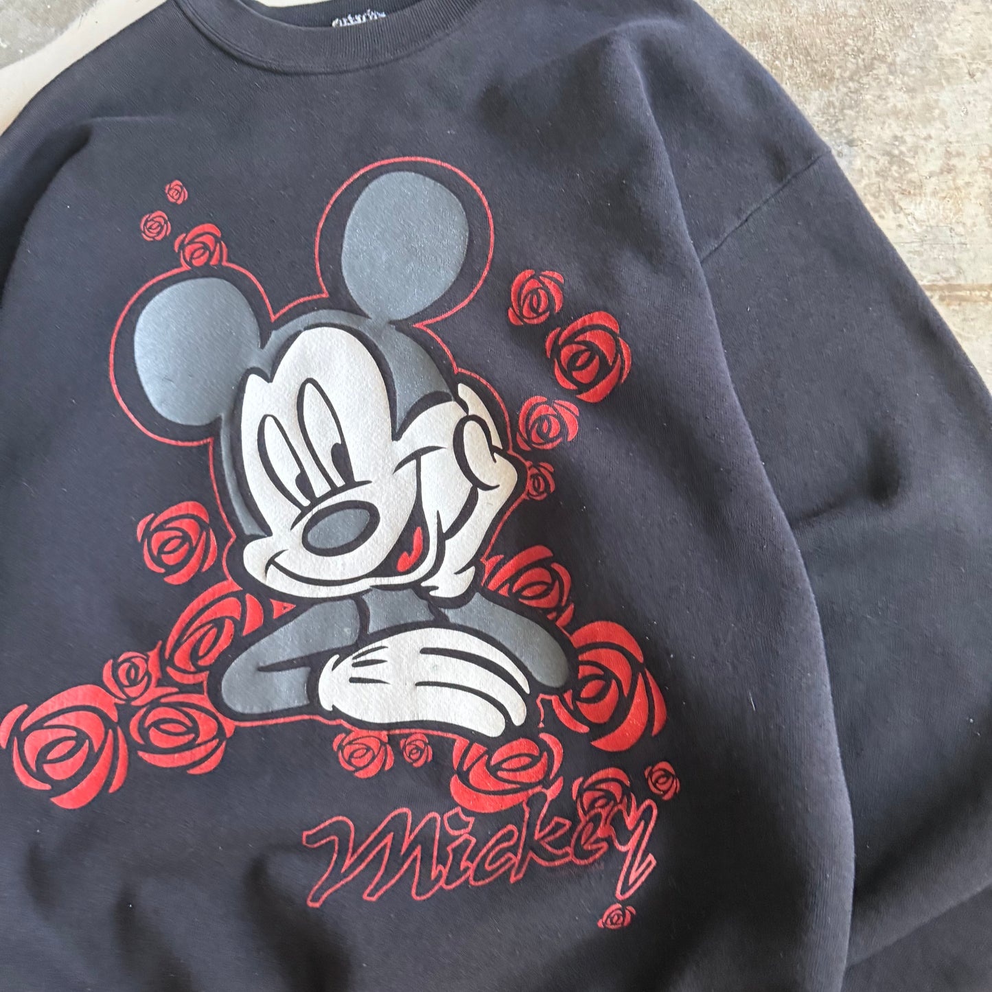 Vintage 90s Mickey Mouse Crewneck - L