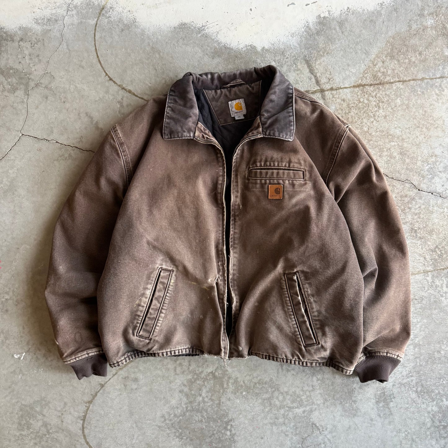 Vintage Faded Brown Carhartt Jacket - XXL