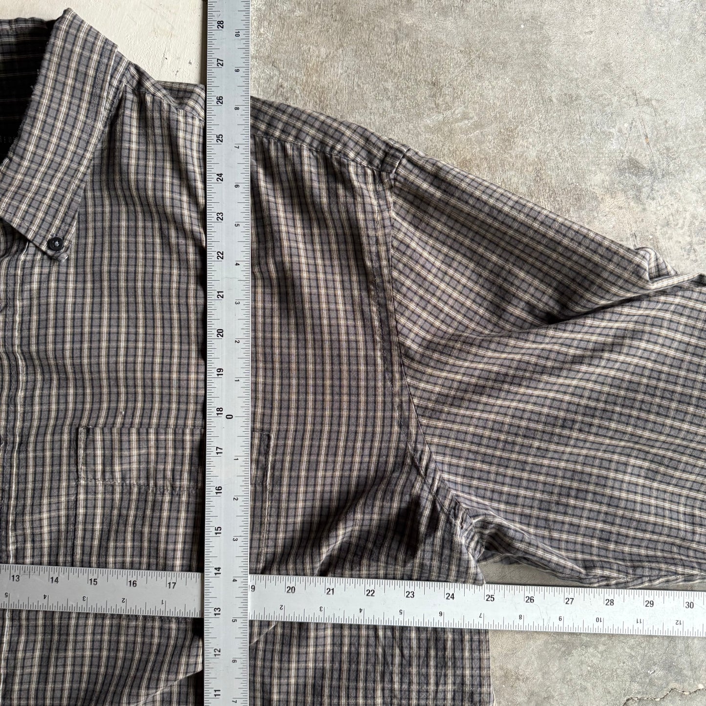 Vintage 00s Fall Cropped Button Up - XL