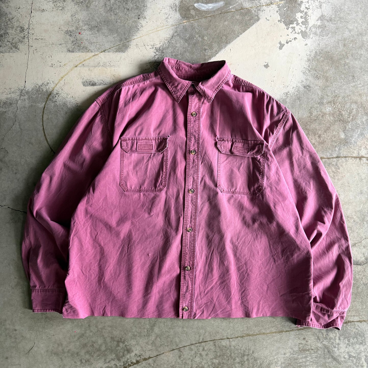 Vintage 00s Fall Cropped Button Up - XL