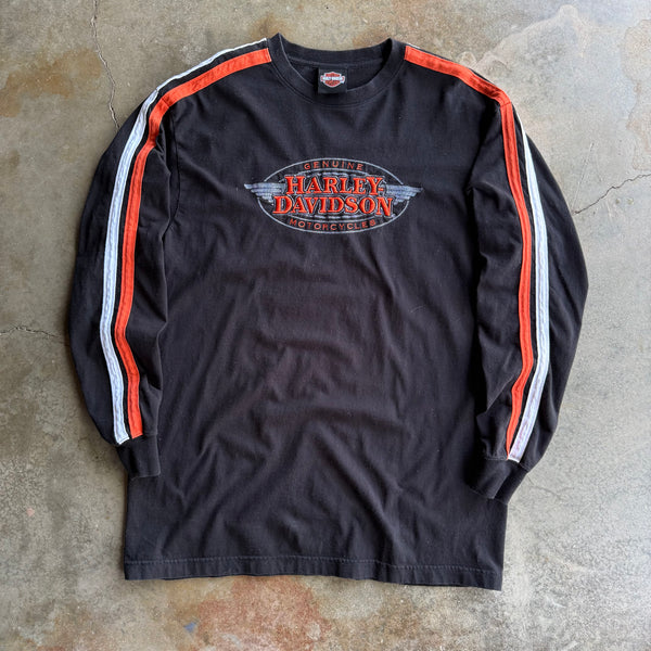 Vintage Harley Davidson Stripes Longsleeve - L