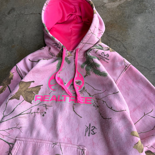 Pink Realtree Camo Hoodie - XL