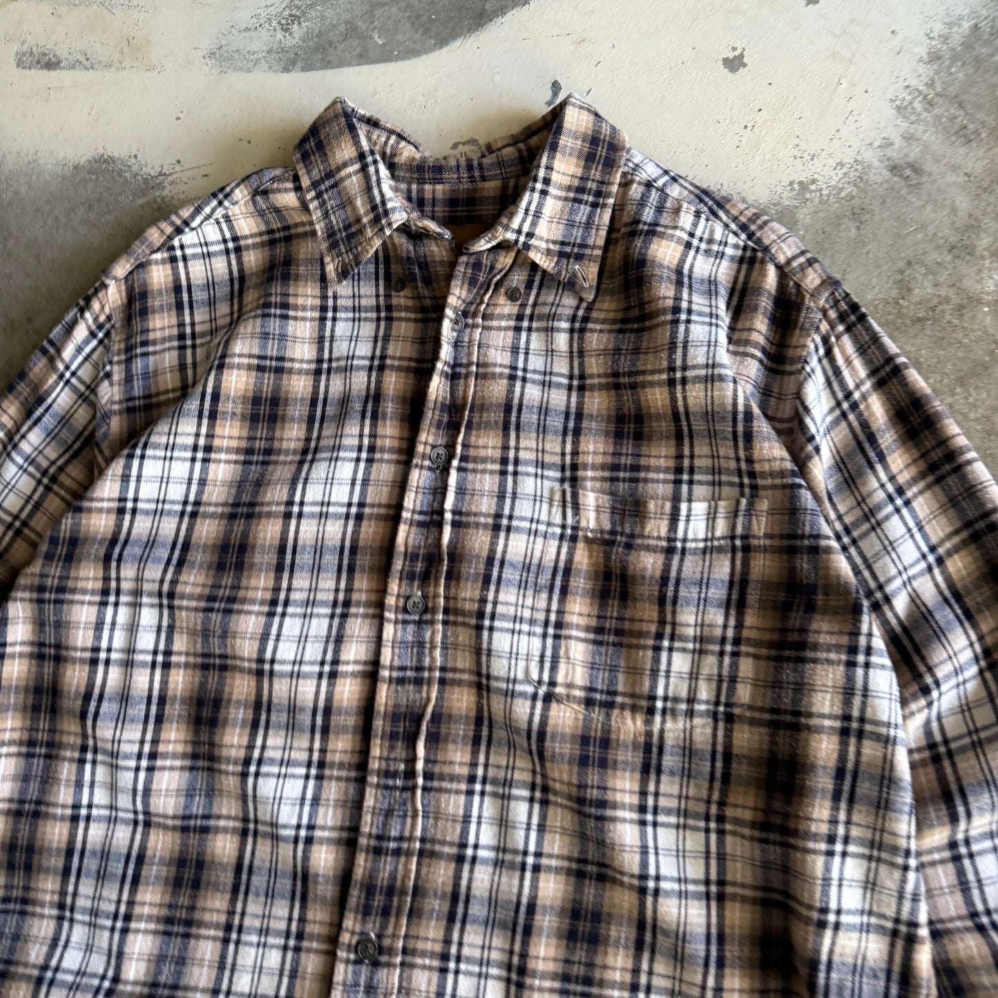 Vintage 00s Cropped Flannel - L