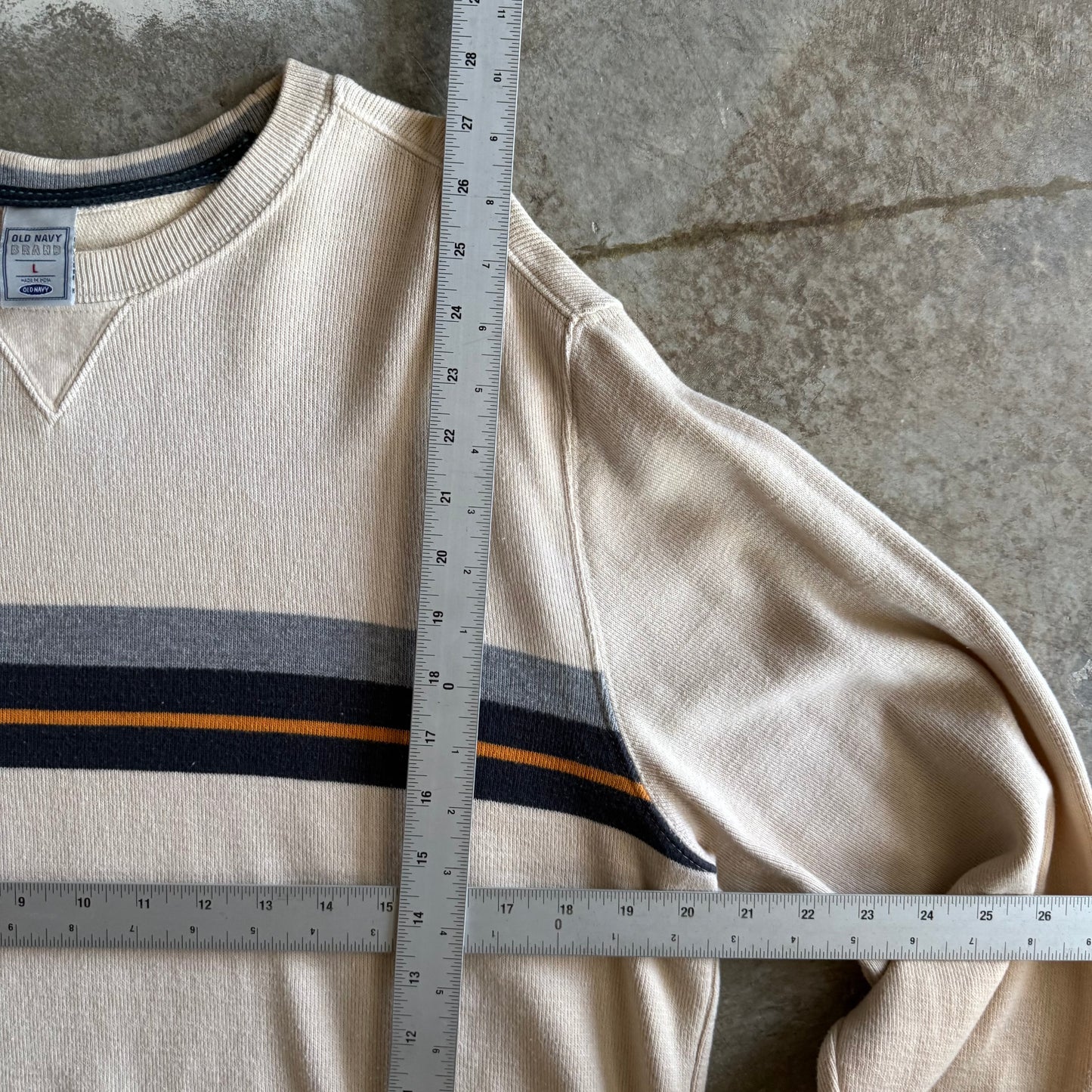 Vintage 00s Old Navy Striped Sweater - L