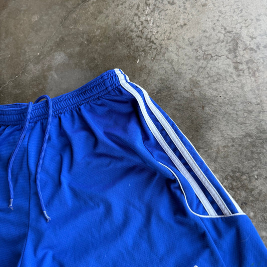 Vintage Blue Adidas Track Shorts - L