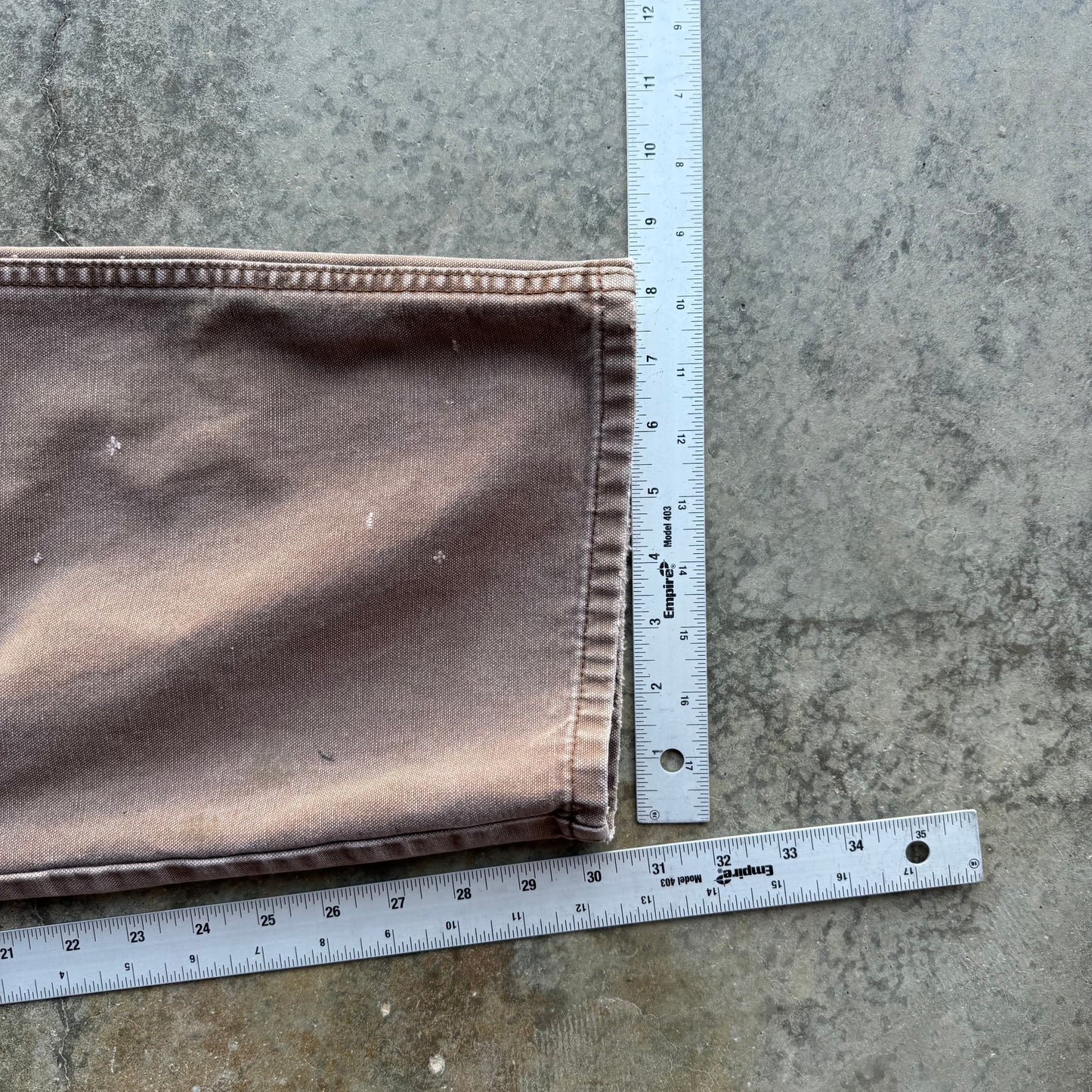 Vintage Faded Brown Baggy Dickies Pants - 38