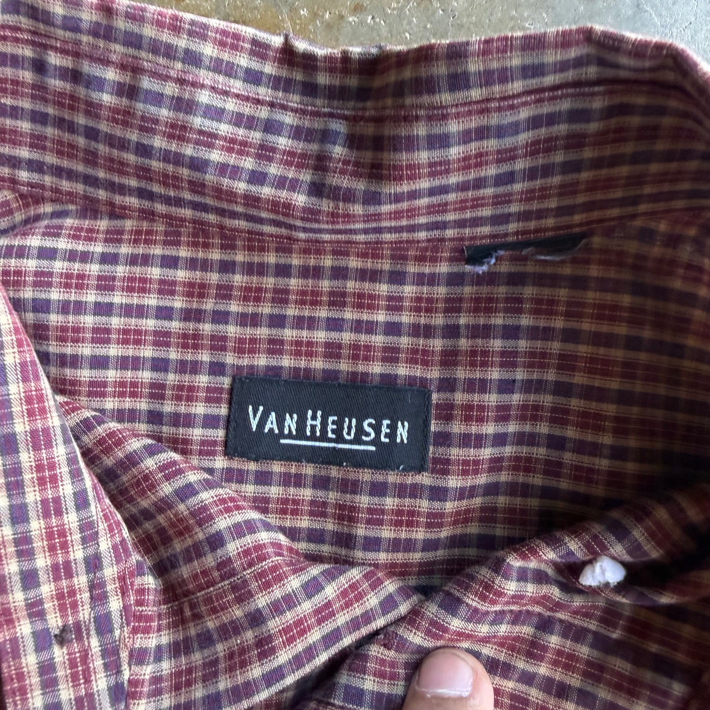 Vintage Cropped Button Up - L