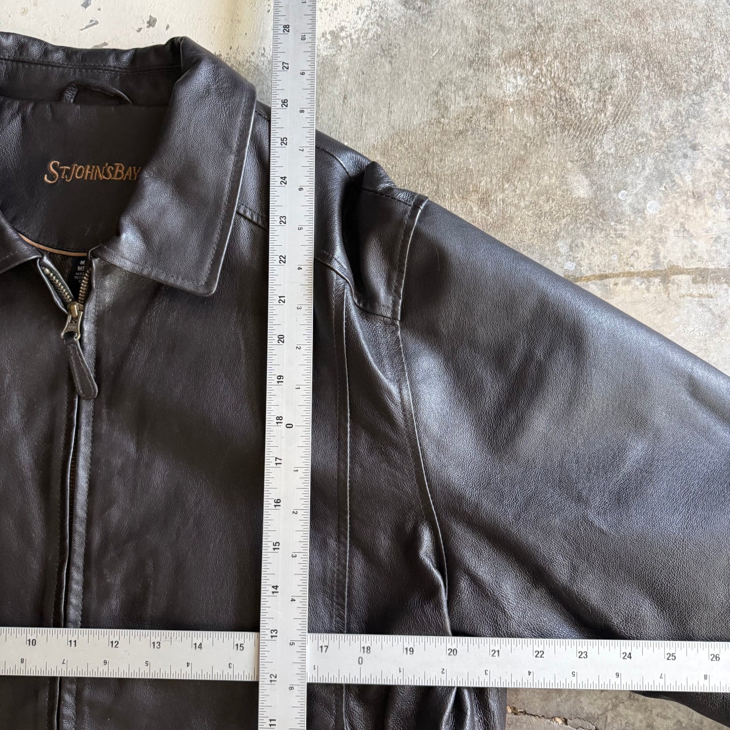 Vintage 00s St. John Bay Leather Jacket - M