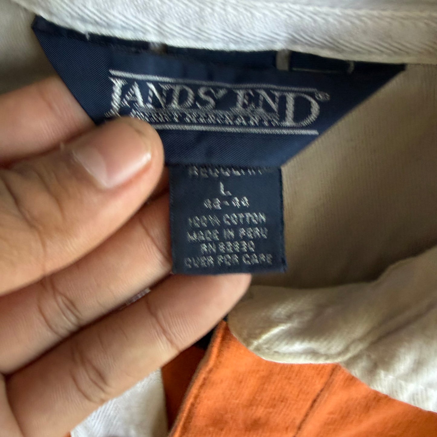 Vintage 90s Lands End Rugby - L