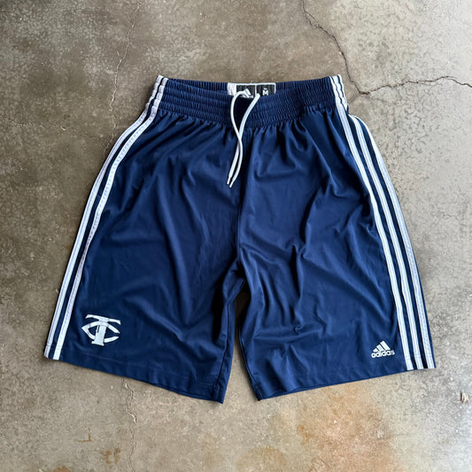 Vintage Navy Adidas Track Shorts - M