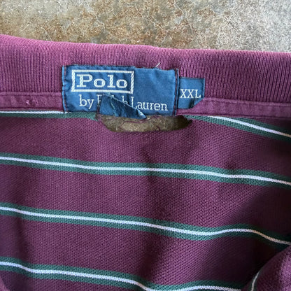 Vintage Polo Ralph Lauren Striped Polo - XXL