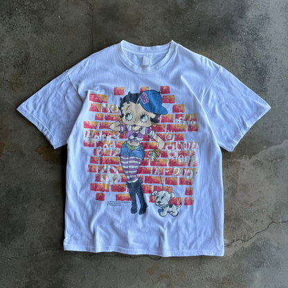 Vintage Brick Wall Betty Boop Tshirt - XL