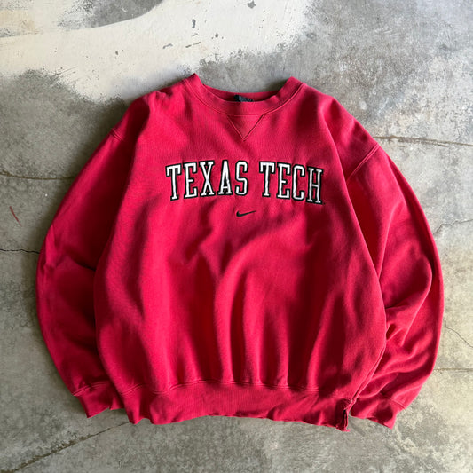 Vintage 00s Texas Tech Nike Crewneck - M