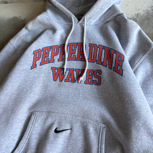 Vintage 00s Nike Pepperdine Track Hoodie - L