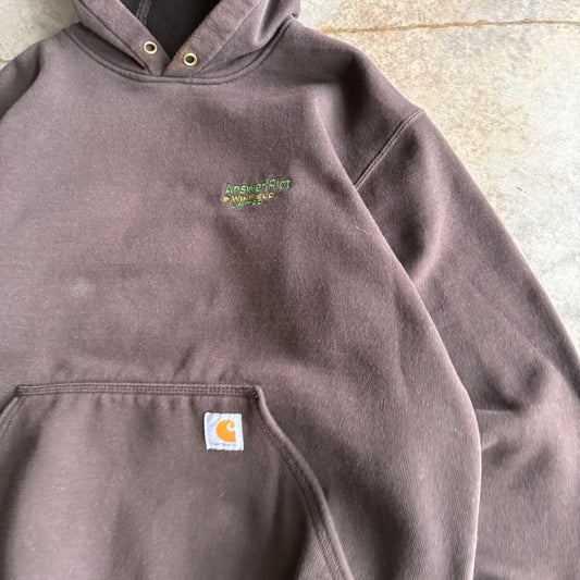 Vintage Brown Carhartt Hoodie - M