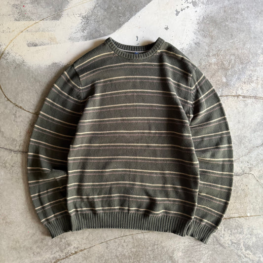 Vintage 00s Fall striped Sweater long sleeve- S