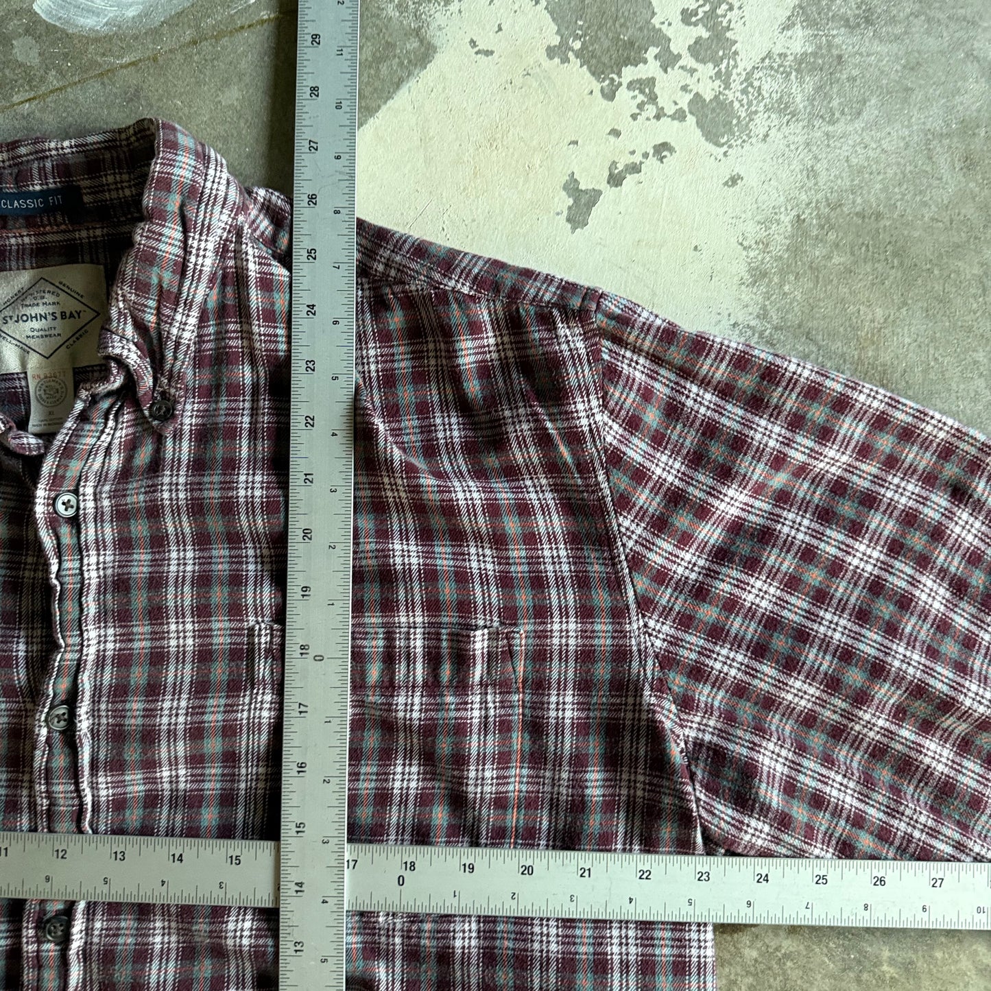 Fall Cropped Button Flannel - XL