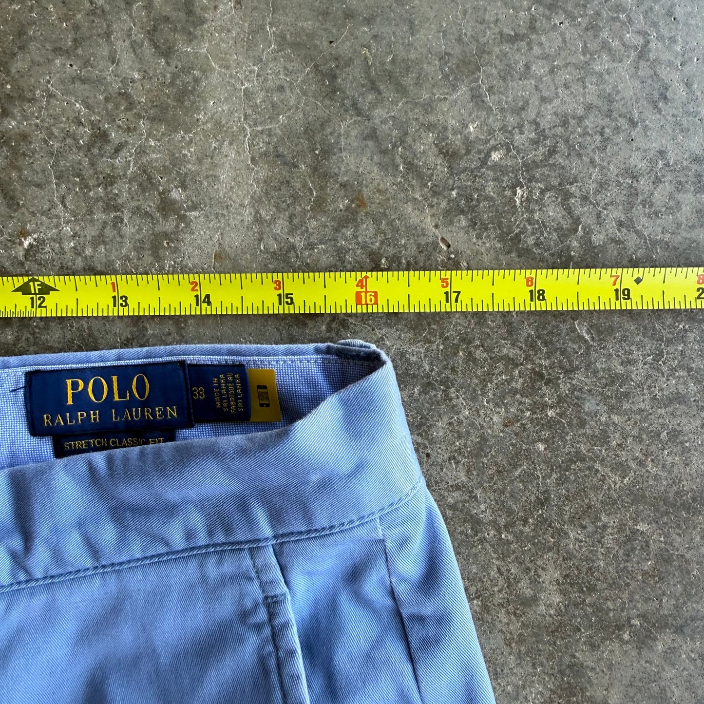 Vintage Baby Blue Polo Ralph Lauren Shorts - 33