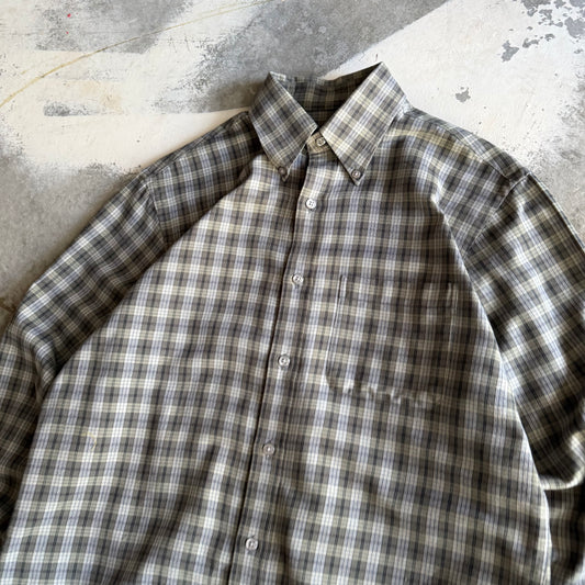 Vintage 00s Cropped Flannel - L